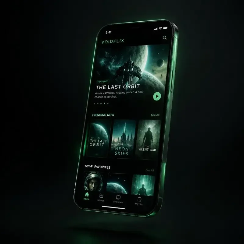 窝窝影院 APP 界面展示